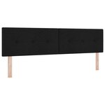 vidaXL Lit à ressorts avec matelas Noir 180 x 200 cm tissu