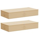 vidaXL Boîte de rangement 2 pc Tissu intissé 100 x 50 x 18 cm 90 l