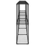 vidaXL Support de plantes à 3 niveaux Noir 400 x 32 x 104 cm Acier