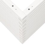 vidaXL Jardinière blanc 80x80x68 5 cm bois de pin massif