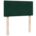 vidaXL Cadre de lit ottoman avec matelas vert foncé 80x200 cm velours