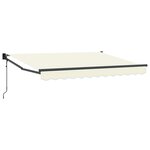 vidaXL Auvent rétractable électrique Crème 3 5 x 2 m