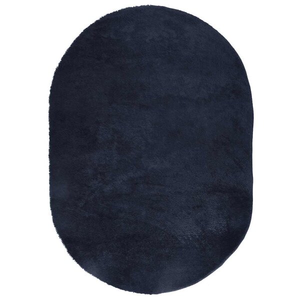 vidaXL Tapis shaggy à poils longs NAVARRA bleu marine 300x200 cm