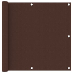 vidaXL Écran de balcon Marron 90x600 cm Tissu Oxford