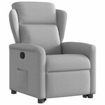 vidaXL Fauteuil inclinable gris nuage tissu
