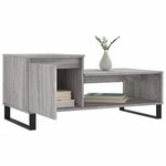 vidaXL Table basse Sonoma gris 100x50x45 cm Bois d'ingénierie