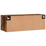 vidaXL Armoire murale Chêne fumé 100x36 5x35 cm Bois d'ingénierie