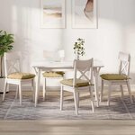 vidaXL Coussins de siège 4 Pièces Vert gris 40 x 40 x 6 cm