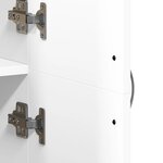 vidaXL Armoire de classement blanc 60x32x153 cm bois d'ingénierie