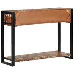 vidaXL Table console multicolore 100x35x75 cm bois massif récupération