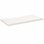 vidaXL Dessus de bureau blanc 80x40x2 5 cm bois massif de pin