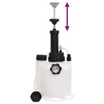 vidaXL Purgeur de frein blanc et noir 3 L