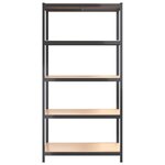 vidaXL Étagère de rangement 5 niveaux Anthracite Acier bois ingénierie