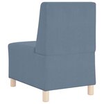 vidaXL Unité de Sofa Modulaire Sans Accoudoirs Bleu 55 x 74 x 82 cm