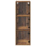 vidaXL Meuble mural Bois Ancien 35 x 37 x 102 cm Bois d'ingénierie