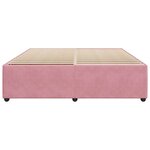 vidaXL Cadre de lit sans matelas rose 200x200 cm velours