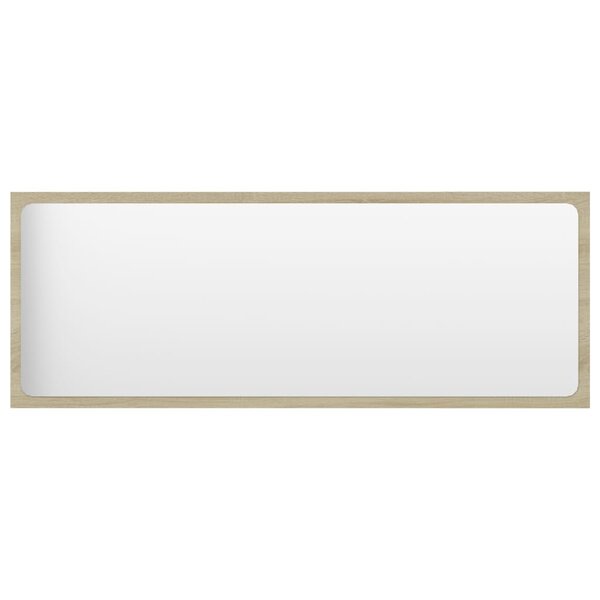 vidaXL Miroir de salle de bain Chêne sonoma 100x1 5x37 cm Aggloméré