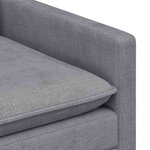 vidaXL Canapé Gris clair 126 x 81 x 87 5 cm Polyester