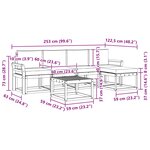 vidaXL Ensemble de canapés d'extérieur 6 pc Naturel et Beige