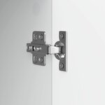 vidaXL Meuble TV Blanc brillant 102 x 34 5 x 50 cm Bois d'ingénierie