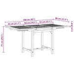 vidaXL Salon de jardin 5 Pièces Bois de teck massif