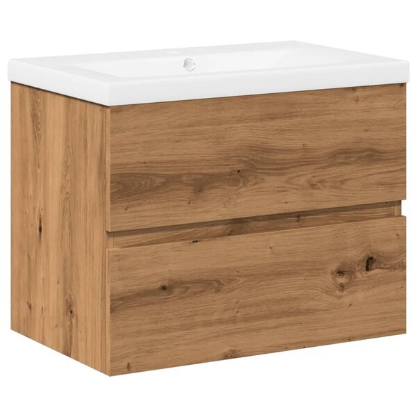 vidaXL Armoire lavabo avec bassin intégré chêne artisanal