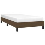 vidaXL Cadre de lit sans matelas marron foncé 90x200 cm tissu