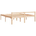 vidaXL Lit pour personne âgée 200x200 cm bois massif de pin