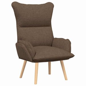 vidaXL Fauteuil relaxant Marron 69 x 74 x 93 cm tissu