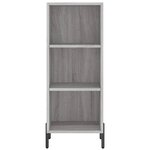vidaXL Buffet sonoma gris 34 5x32 5x90 cm bois d'ingénierie
