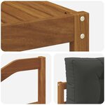 vidaXL Ensemble de canapés d'extérieur 4 Pièces Naturel et Anthracite