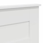 vidaXL Tête de lit avec tête de lit Blanc 150 cm Bois d'ingénierie
