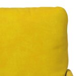 vidaXL Canapés avec coussin 55cm Jaune Contreplaqué