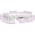 vidaXL Ensemble de canapés d'extérieur 10 pc Blanc et Beige
