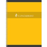 Cahier Spiralé 24x32CM 100p 70g grands carreaux coloris aléatoires CONQUÉRANT