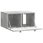 vidaXL Meuble TV mural Gris béton 59 5 x 41 x 30 cm Bois d'ingénierie
