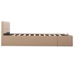 vidaXL Cadre de lit avec rangement hydraulique Similicuir 180x200 cm