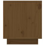 vidaXL Meuble TV Marron miel 110x35x40 5 cm Bois de pin massif