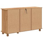 vidaXL Commode "ASKIM" 79x40x133.5 cm Bois massif de pin