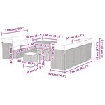 vidaXL Ensemble de canapé de jardin avec coussin 10 Pièces beige et crème