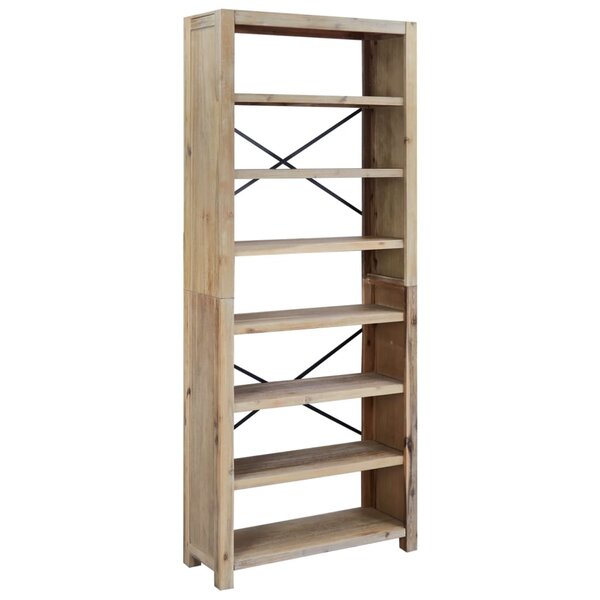 vidaXL Bibliothèque 7 niveaux 80x30x200 cm Bois solide d'acacia