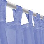vidaXL Rideau occultant 2 Pièces Voile 140 x 225 cm Bleu royal