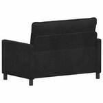 vidaXL Canapé Noir 126 x 81 x 87 5 cm Velours