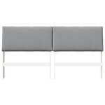vidaXL Tête de lit capitonnée Gris clair 180 cm Pin massif
