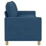 vidaXL Canapé Bleu 196 x 81 x 87 5 cm Tissu