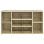 vidaXL Banc à chaussures Chêne sonoma 103x30x55 cm Bois d’ingénierie