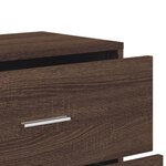 vidaXL Buffets 2 Pièces chêne marron 60x31x84 cm bois d'ingénierie