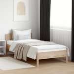 vidaXL Cadre de lit sans matelas 100x200 cm bois massif de pin