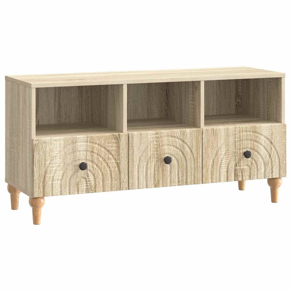 vidaXL Meuble TV 102 x 34 5 x 50 cm Chêne Sonoma Bois d’ingénierie