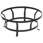 vidaXL Foyer extérieur avec gril en acier inoxydable 76 cm